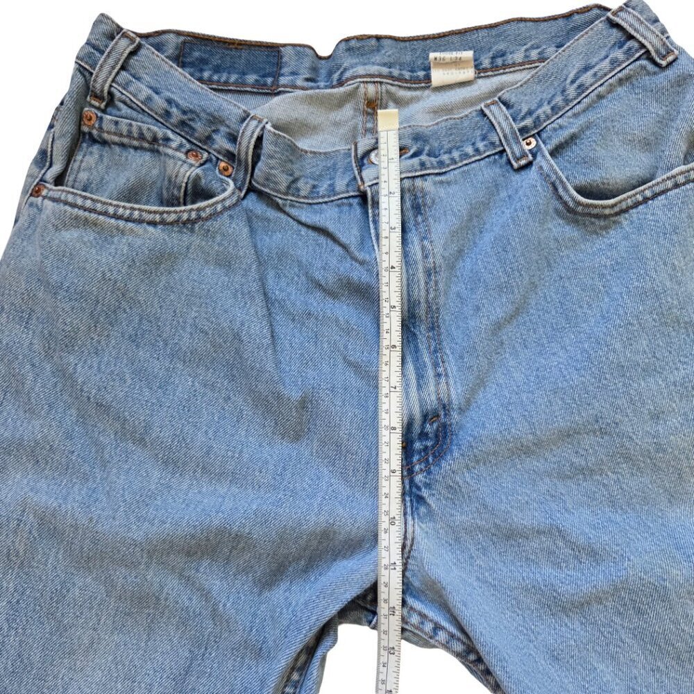 Vintage Levis 560 Jeans Mens size 36x34 Loose Fit Tapered Light Blue Denim Y2K - Picture 10 of 13